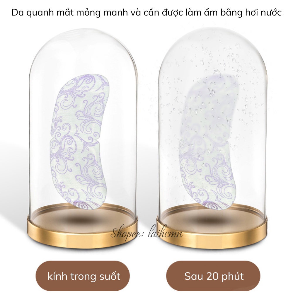 Hộp 5 Miếng Mặt Nạ Mắt Chườm Nóng Xông Hơi Mặt Nạ Thư Giãn Cho Mắt Mờ Quầng Thâm Giảm Mệt Mỏi Hương Hoa An Toàn Cho Mắt