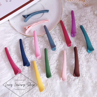 Kẹp Tóc, Kẹp Mỏ Vịt Pastel phong cách Hàn Quốc siêu cute hột me