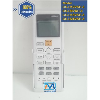 [REMOTE CHÍNH HÃNG] Điều Khiển Máy lạnh Panasonic CS-U12VKH-8 // U9VKH-8 // U18VKH-8 // U24VKH-8