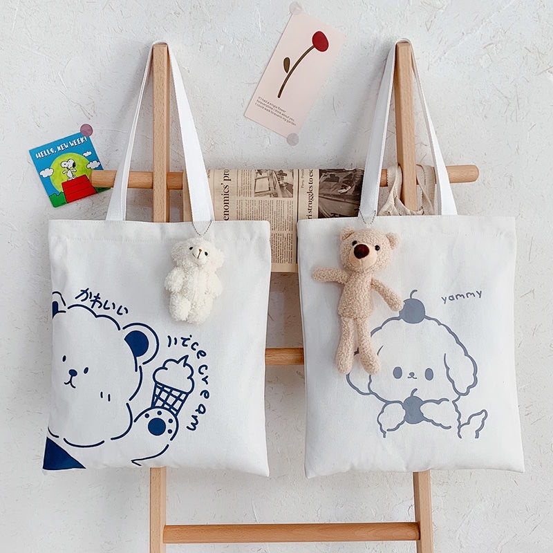 Túi Đeo Vai Bằng Vải Canvas Thân Thiện Với Môi Trường Đa Chức Năng Phong Cách Mới