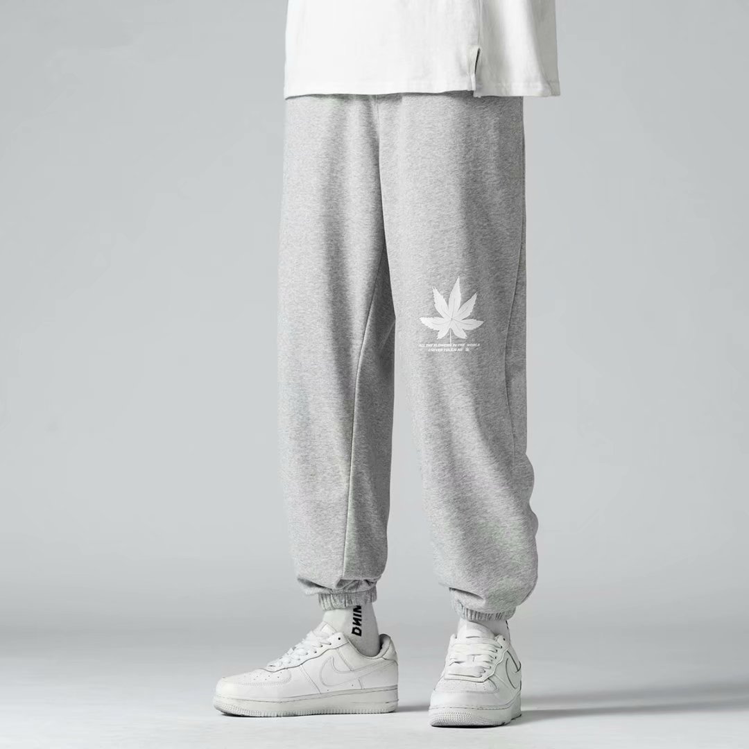 Quần Dài Thể Thao Nam Nữ In Hình Lá Phong Phong Cách Hong Kong Size M-8Xl | BigBuy360 - bigbuy360.vn