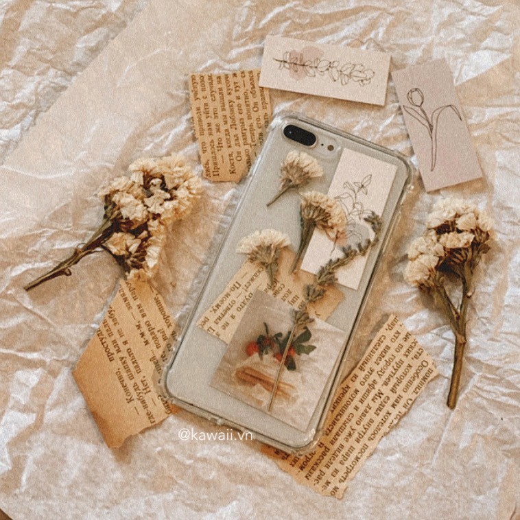 [Có sẵn] Ốp lưng điện thoại Vườn Hoa - Case điện thoại iphone độc quyền Kawaii.vn (ảnh thật tui chụp)