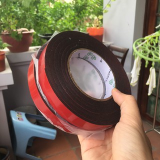 BĂNG KEO 2 MẶT SIÊU DÍNH CƯỜNG LỰC DÀI 10 MÉT DÀY 1 MM , 2 SIDED ADHESIVE TAPE , 20mm x 10 m x dày 1mm