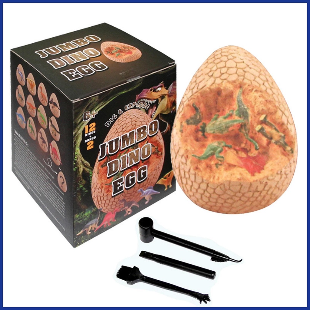Bộ Đồ Chơi Khai Quật Trứng Khủng Long Hóa Thạch 12 Quả
