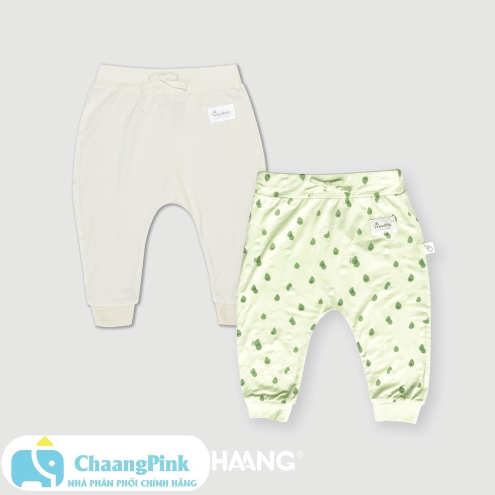 Chaang Set 2 quần dài sơ sinh SUMMER xanh lá