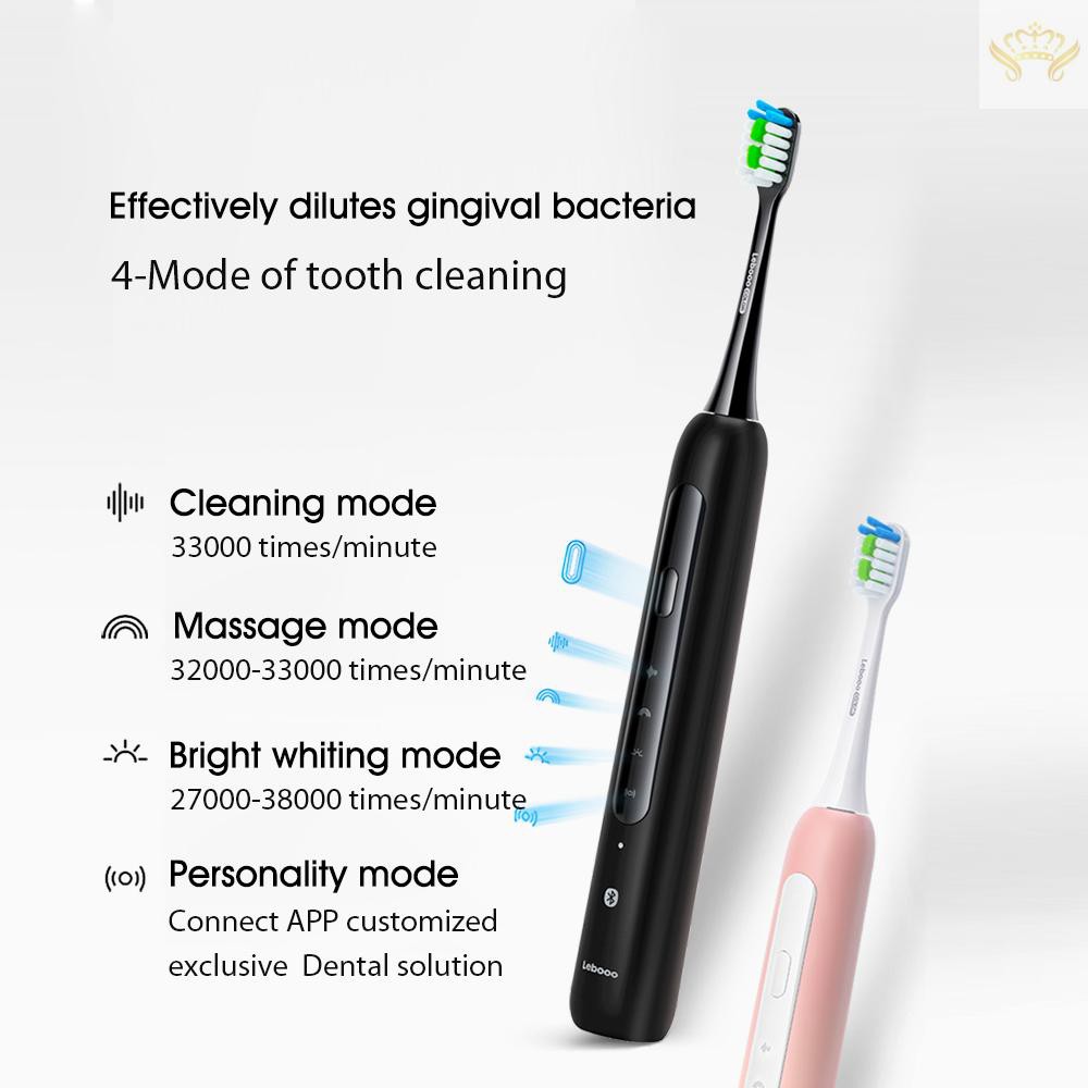 ♦HUAWEI Lebooo Electric Sonic Toothbrush Intelligent App Control Supersonic Protective USB Rechargeable Sonic Vibration Four-speed Home ultrasound toothbrush Waterproof