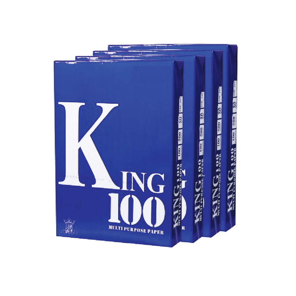 HẢI TIẾN Giấy in King 100 - A4/70gsm (500 tờ/ream) - Thùng 5 Ream