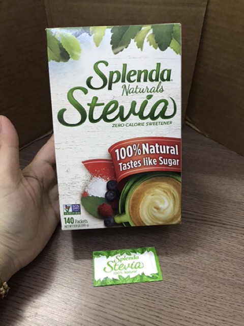 Đường ăn kiêng Splenda Stevia 140 gói của Mỹ