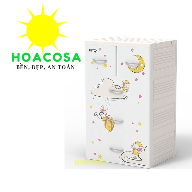 Tủ Nhựa Hita 4 Tầng- Nhựa Hiệp Thành- Đơn Giản, Cứng Cáp, Bền Lâu- Đồ Gia Dụng Hoacosa