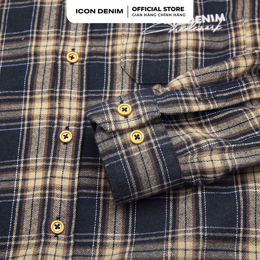 Áo Sơ Mi Nam ICON DENIM Tay Dài Kiểu Flannel Trademark | BigBuy360 - bigbuy360.vn