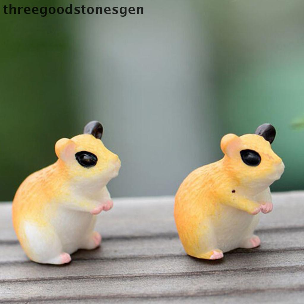 Mô Hình Chú Chuột Hamster Mini Dùng Trang Trí Tiểu Cảnh Diy
