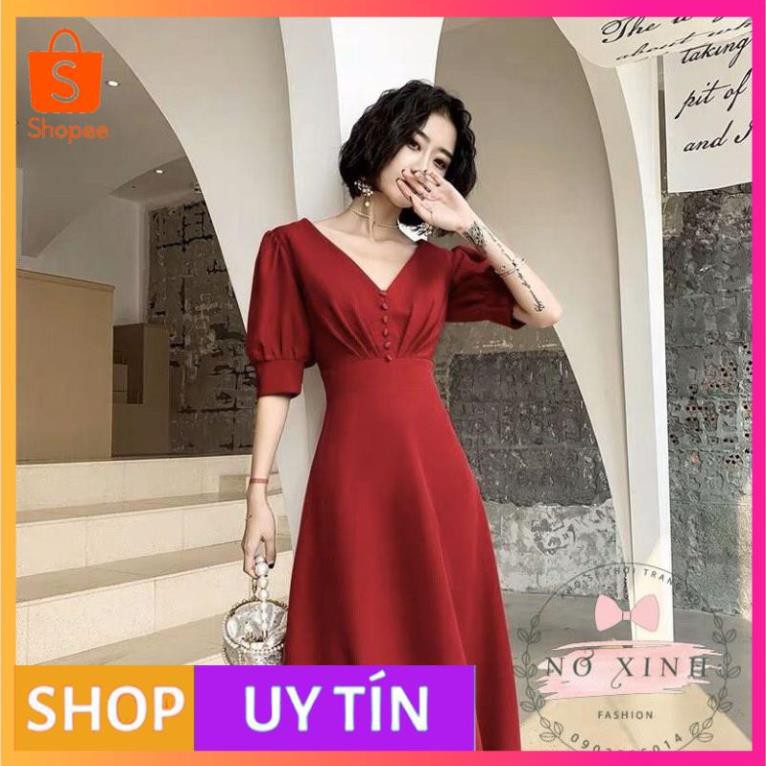 [VNXK] - Váy Maxi Tay Phồng Cao Cấp Loại 1 Có Size M-L-XL ( ảnh + video thật ) - [PONY_HOUSE]