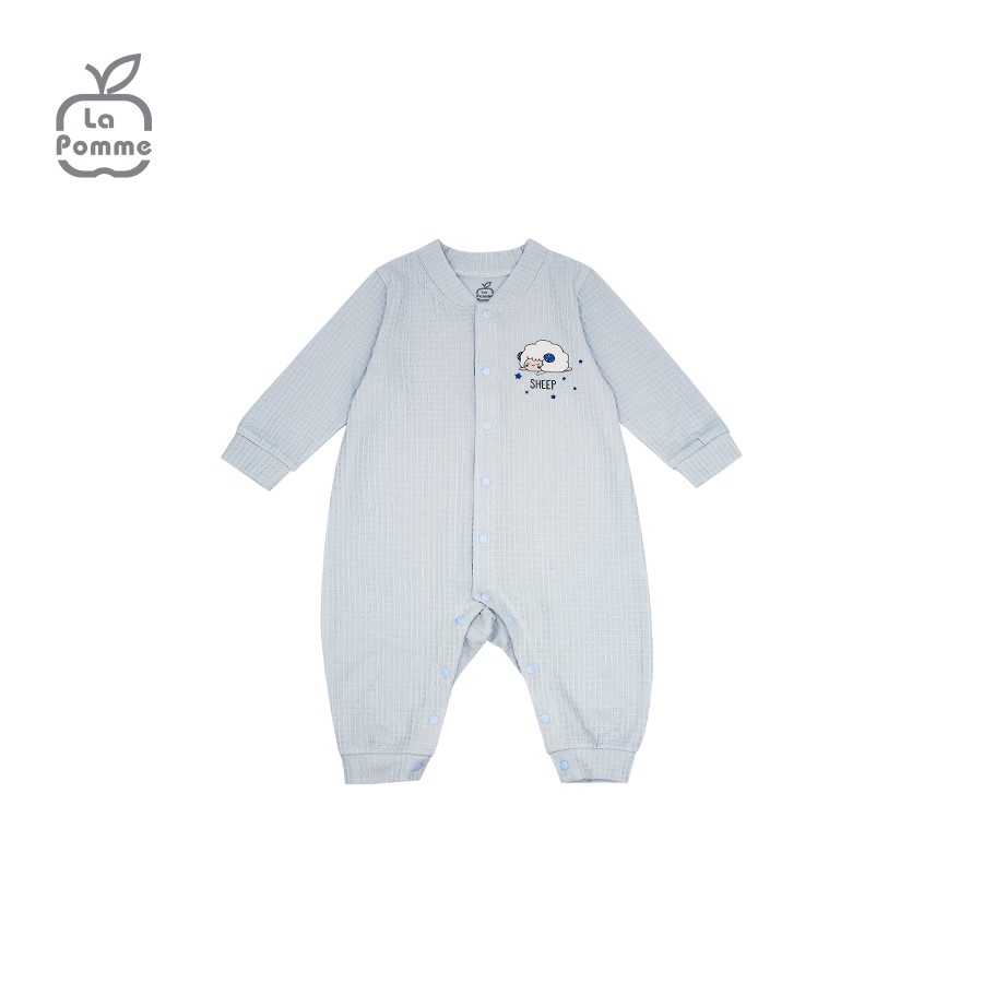 JL053 Bộ Jumpsuit dài tay Cừu con La Pomme - Xanh