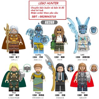 Lego Minifigures Marvel Superheroes Nhân vật siêu anh hùng MCU Odin Thor Loki Laufey Frigga X0269