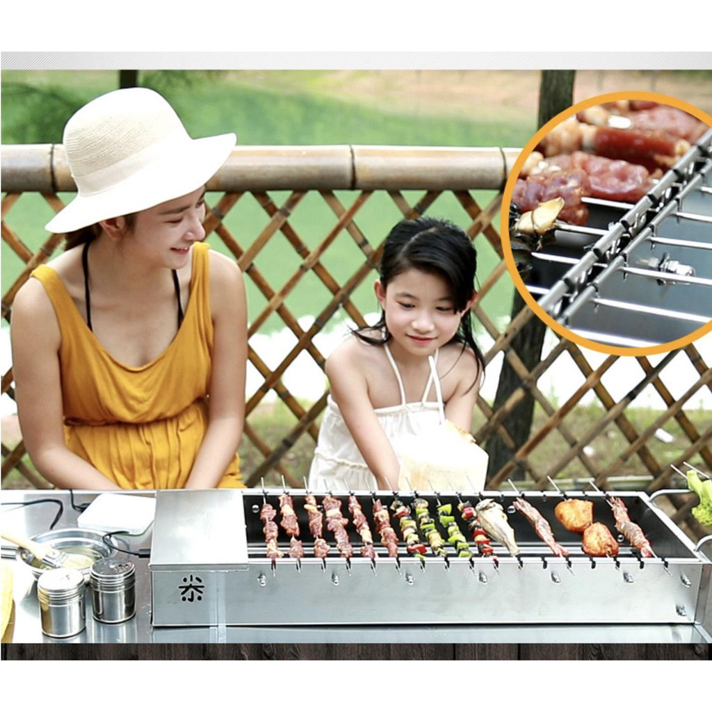 Lò nướng Hun khói BBQ Bacon USA (tặng túi phụ kiện full) - Home and Garden