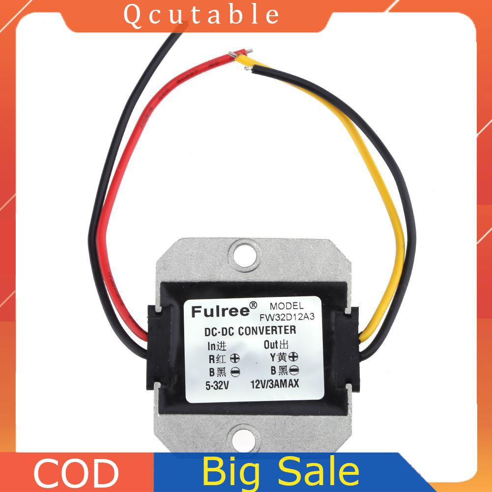 Bộ Chuyển Đổi Nguồn Điện Áp Tự Động Ổn Định Từ Dc-dc 5-32v Sang 12v 3a
