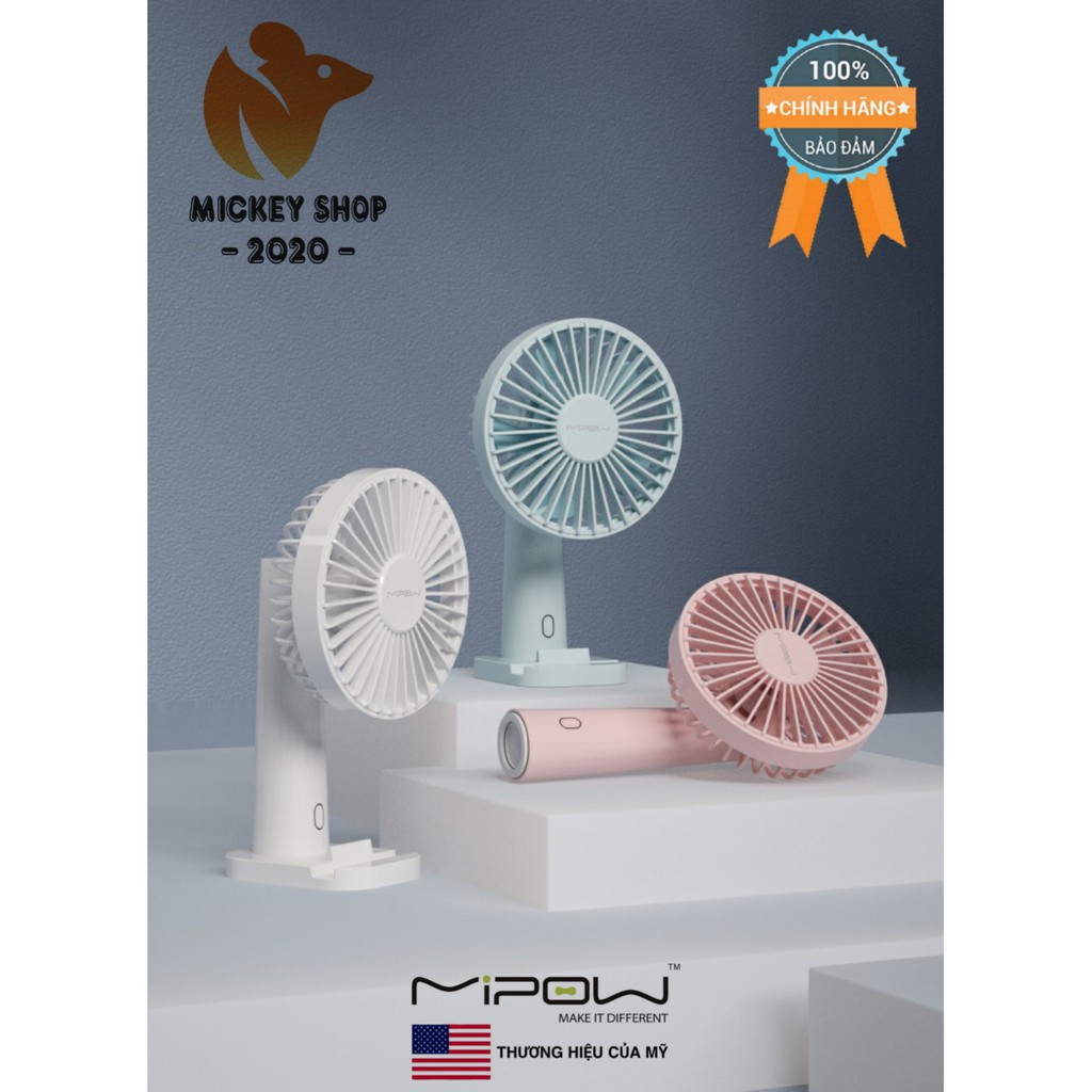 [ BỀN ĐẸP ] QUẠT THÔNG MINH MIPOW FLIP ADJUST MINI FAN F01 - CHÍNH HÃNG