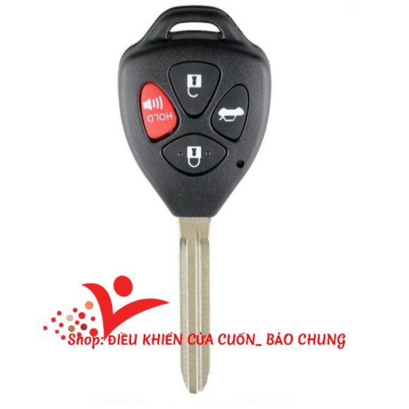 Vỏ chìa khóa xe ô tô toyota vios,yaris,altis,inova,fortuner,camry loại điều khiển chìa thẳng 2 nút,3 nút,4 nút