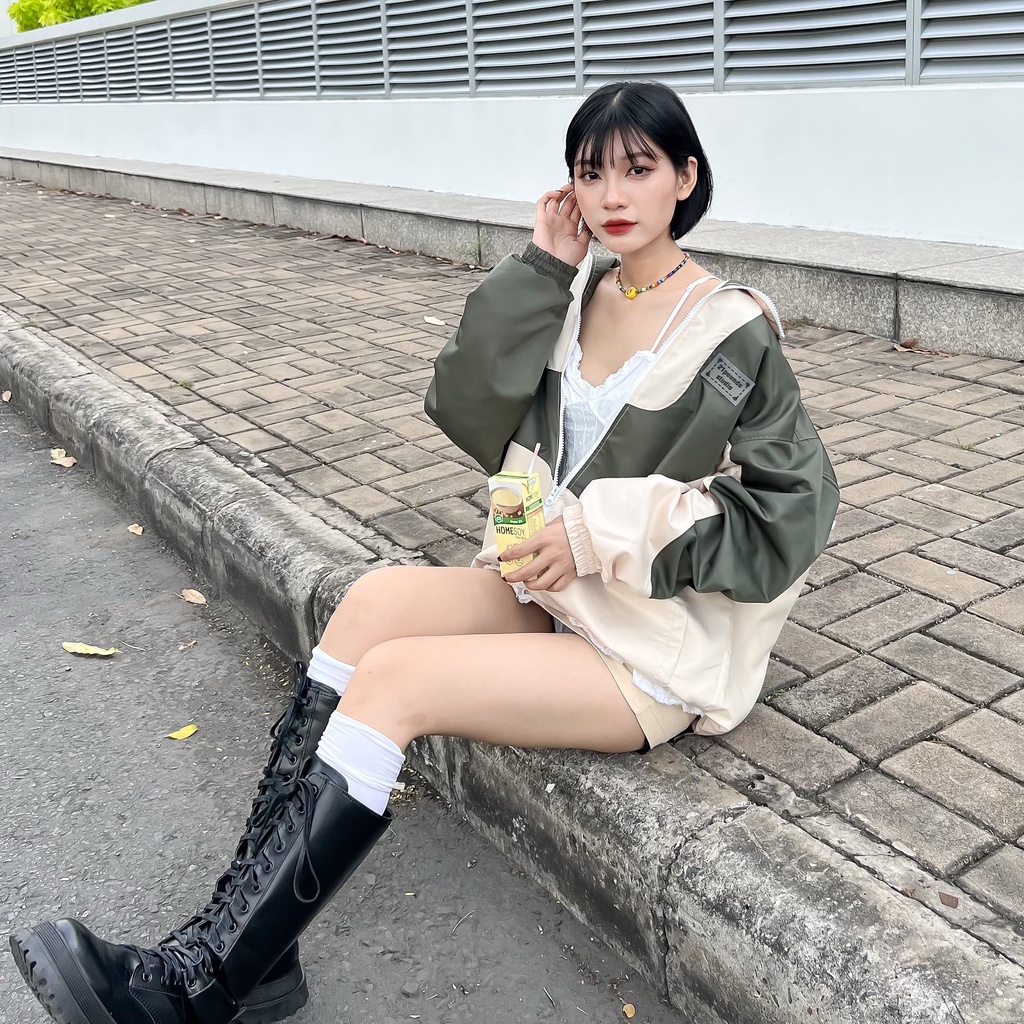 Áo khoác dù 2 lớp logo 21pounds