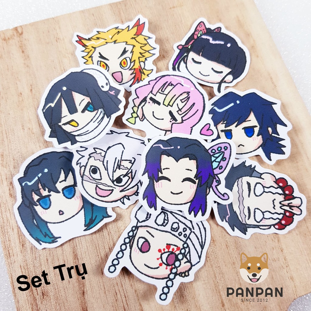 Sticker Set Nhiều Series 2  - Kuroko Basket, Mystic Messenger, Thanh Gươm Diệt Quỷ, Hakiyuu