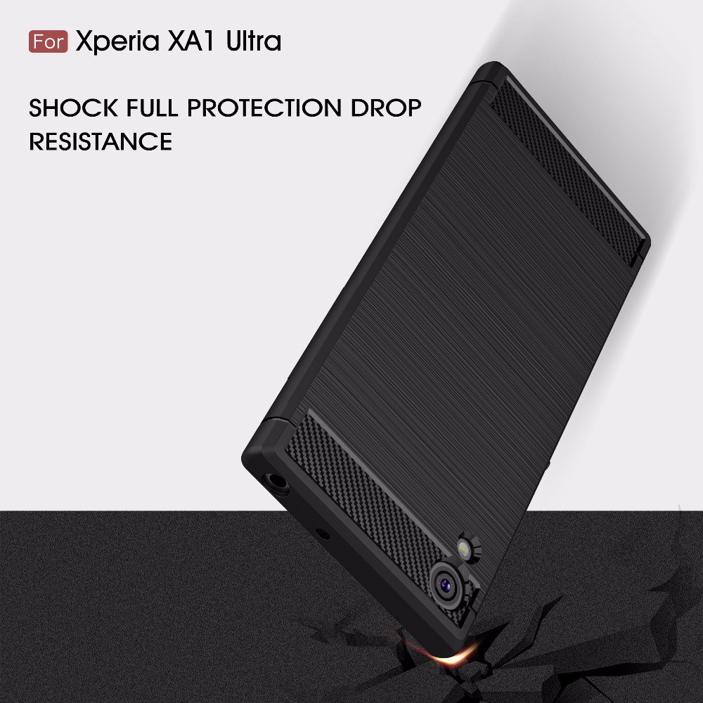 Ốp Lưng Sony XA1 Ultra Dẻo Carbon Phay Xước Chống Sốc