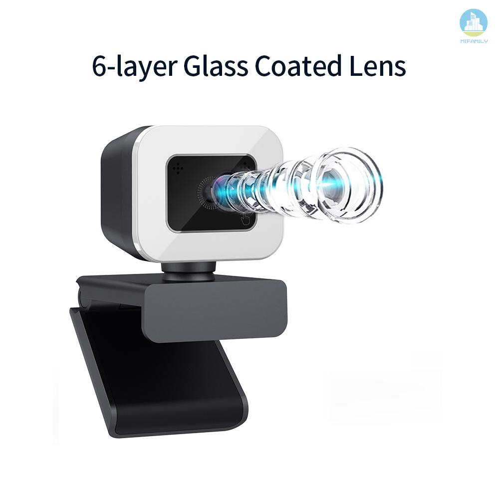 Mới Webcam Usb 4k Không Cần Trình Điều Khiển Có Đèn Led Giảm Tiếng Ồn Kèm Micro Tiện Dụng | BigBuy360 - bigbuy360.vn