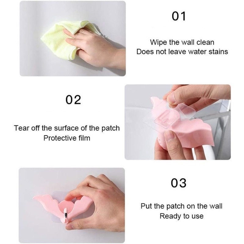 1 Giá Nhựa Để Xà Phòng Gắn Tường Hình Chim Hồng Hạc Không Cần Khoan Lỗ