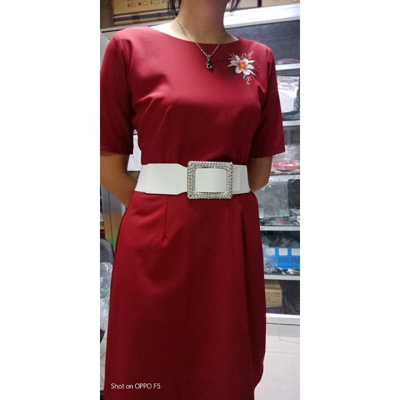 Đai váy bản to 6.5cm mặt ĐÍNH ĐÁ 8cm