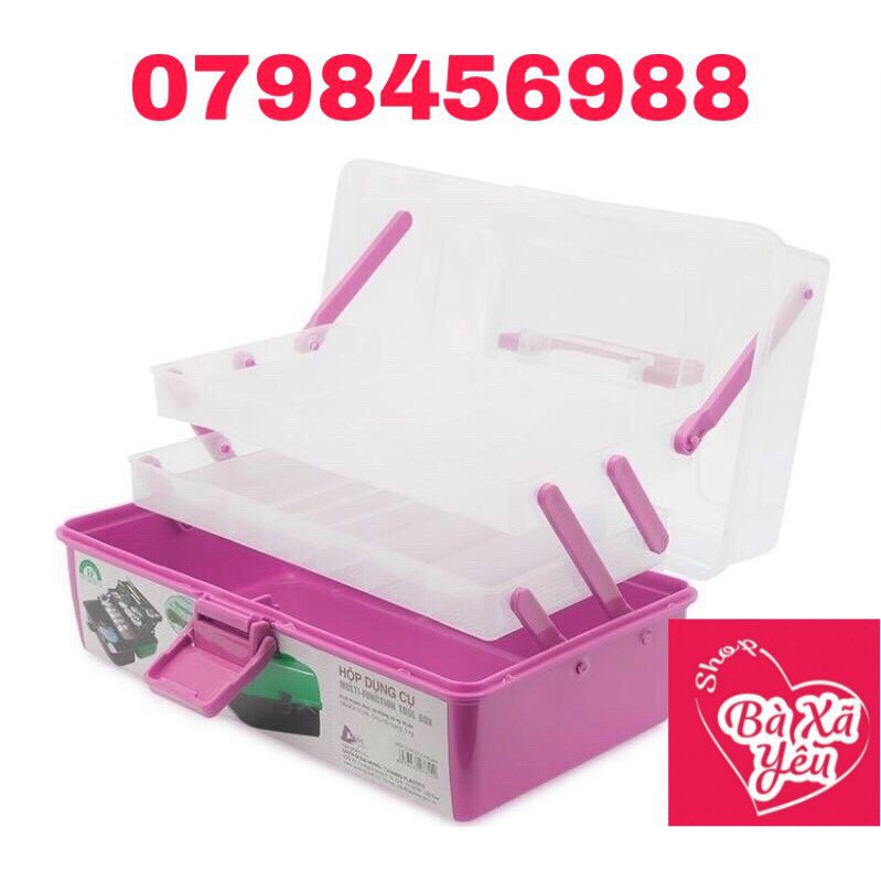 Hộp đựng dụng cụ làm nail 2 tầng - BX1957