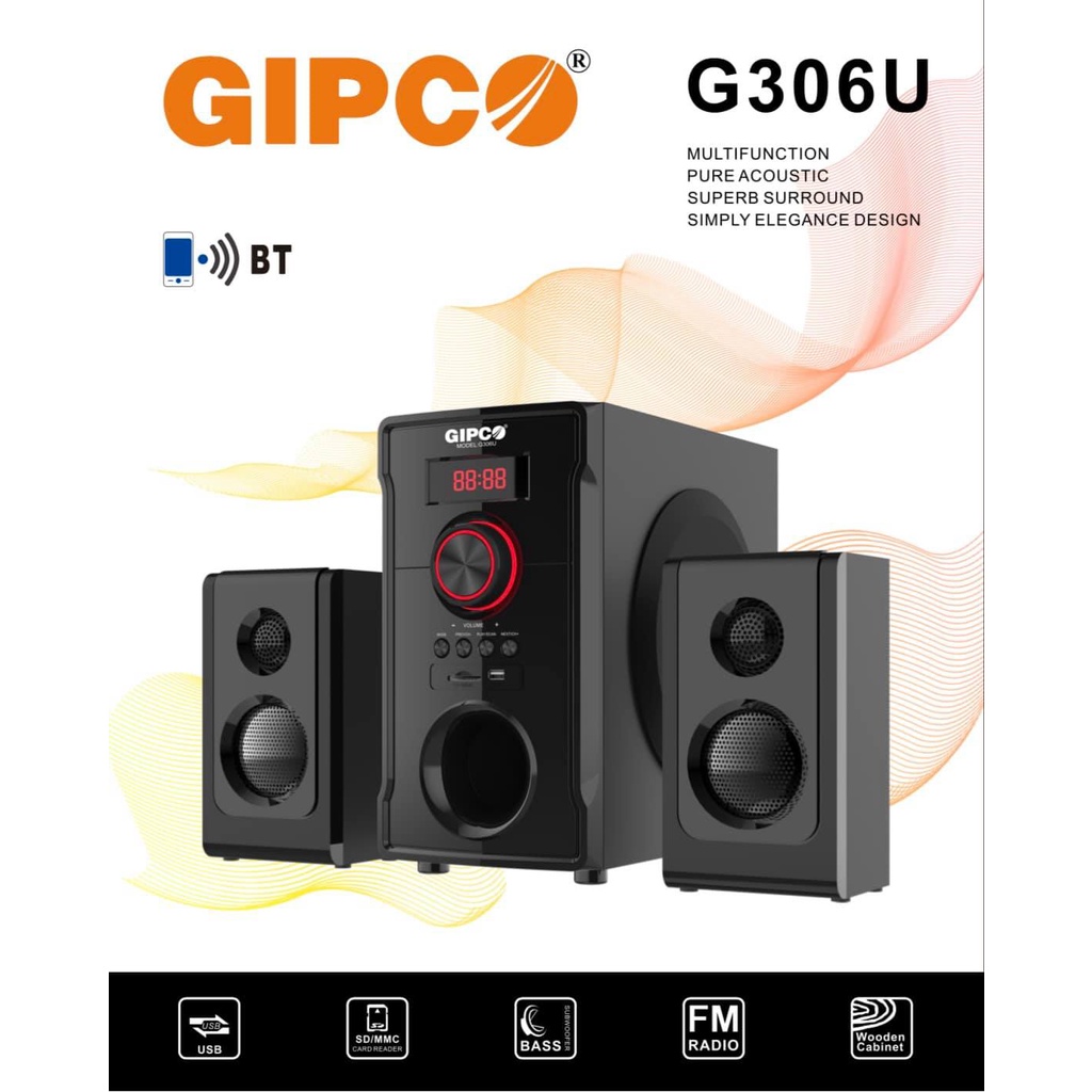 Bộ Loa Vi Tính GIPCO G306U (2.1) Hi-Fi