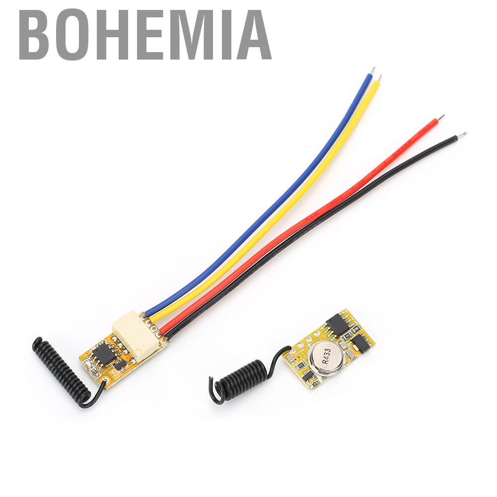 Bohemia Mini remote switch 3.7V 4.5V 5V 6V Relay transmitter-receiver module with low