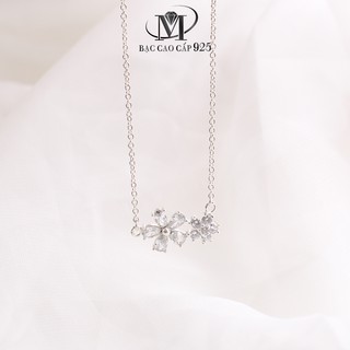 Dây chuyền bạc siêu lấp lánh bạc đẹp 925 Chuẩn Quốc Tế nguyên chất sáng lấp lánh -Trang Sức Bạc MJ