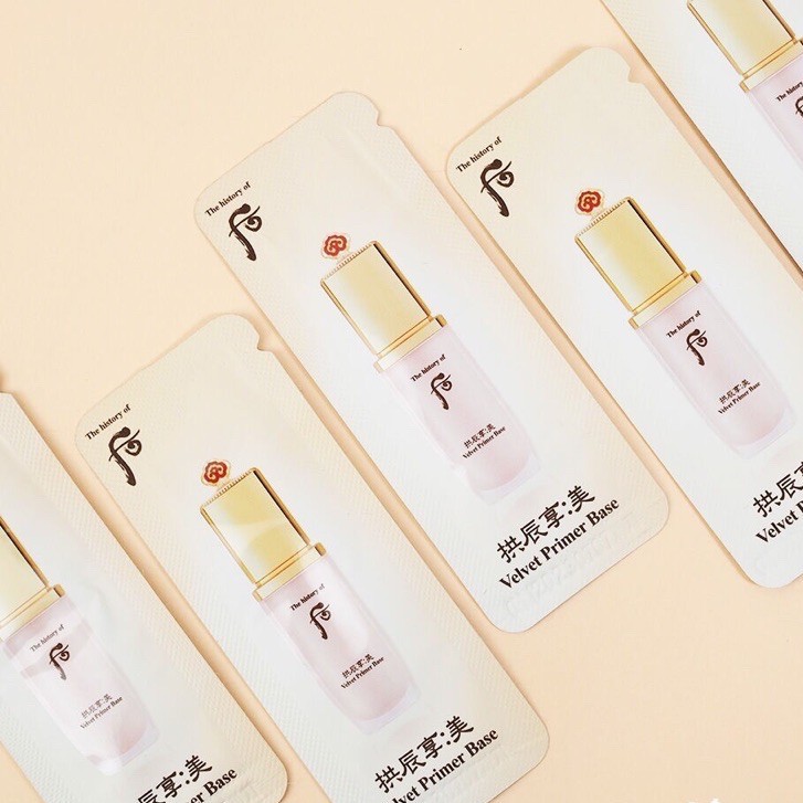 GÓI SAMPLE KEM LÓT TRANG ĐIỂM, TẠO LỚP LÓT MAKE UP CHUYÊN NGHIỆP WHOO VELVET BASE 1ML