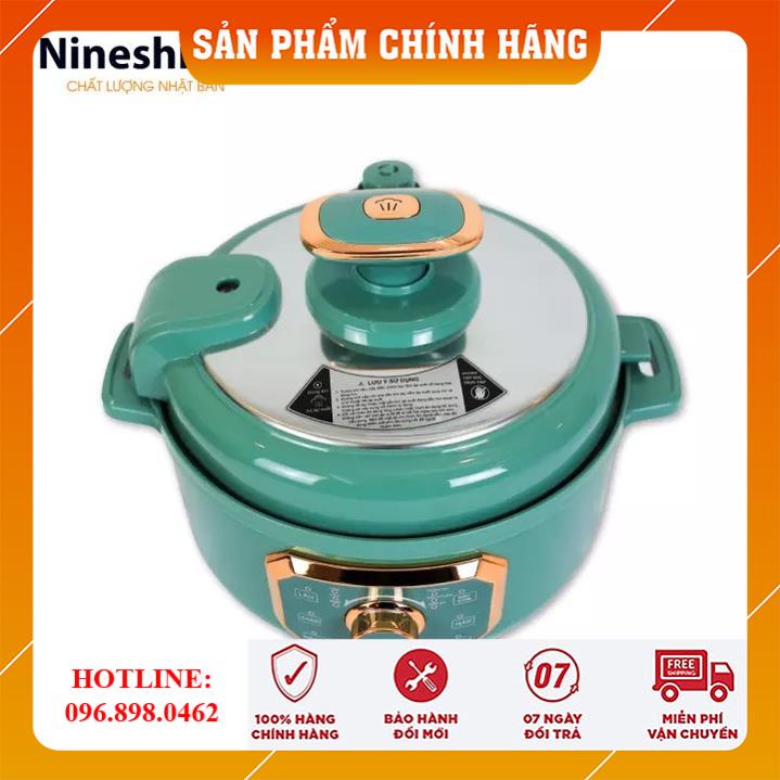 Nồi Áp Suất Điện NINESHIELD Công Nghệ Nhật, Nồi Hầm Điện Nấu Cháo Chậm Cho Bé Cao Cấp [CHÍNH HÃNG] - Nồi Điện Đa Năng