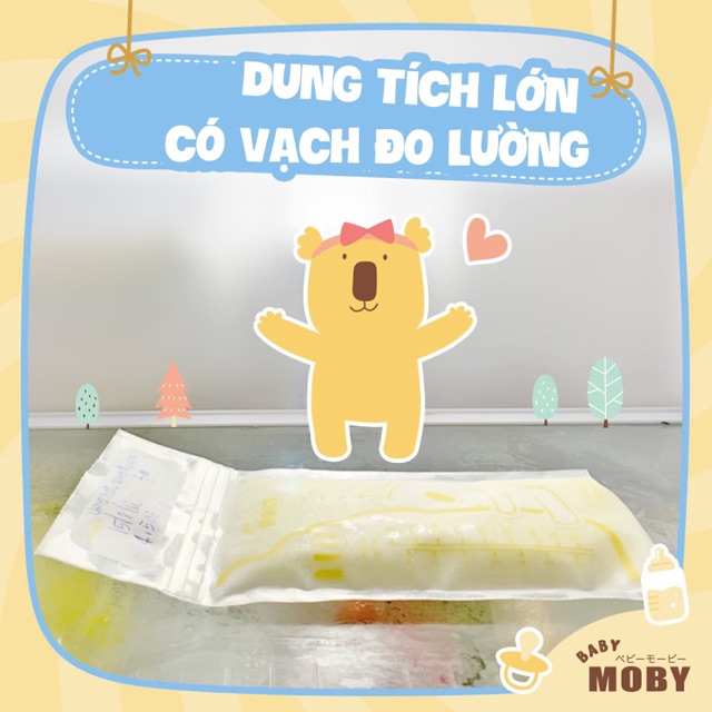 TÚI TRỮ SỮA MOBY TIỆN LỢI 3 KHÓA ZIP, Suzy baby
