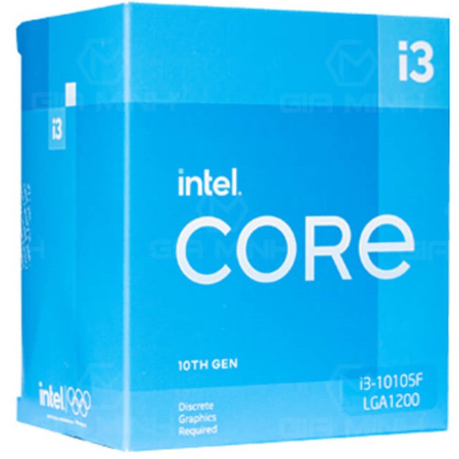 CPU Intel Core i3-10105F (3.7GHz turbo up to 4.4Ghz, 4 nhân 8 luồng, 6MB Cache, 65W) - Socket Intel LGA 1200