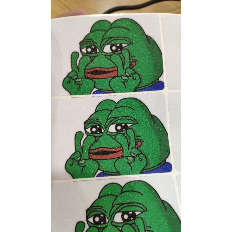 FROG PEPE - Decal Sticker Thẻ ATM  Miếng Dán Trang Trí NF2 Cards