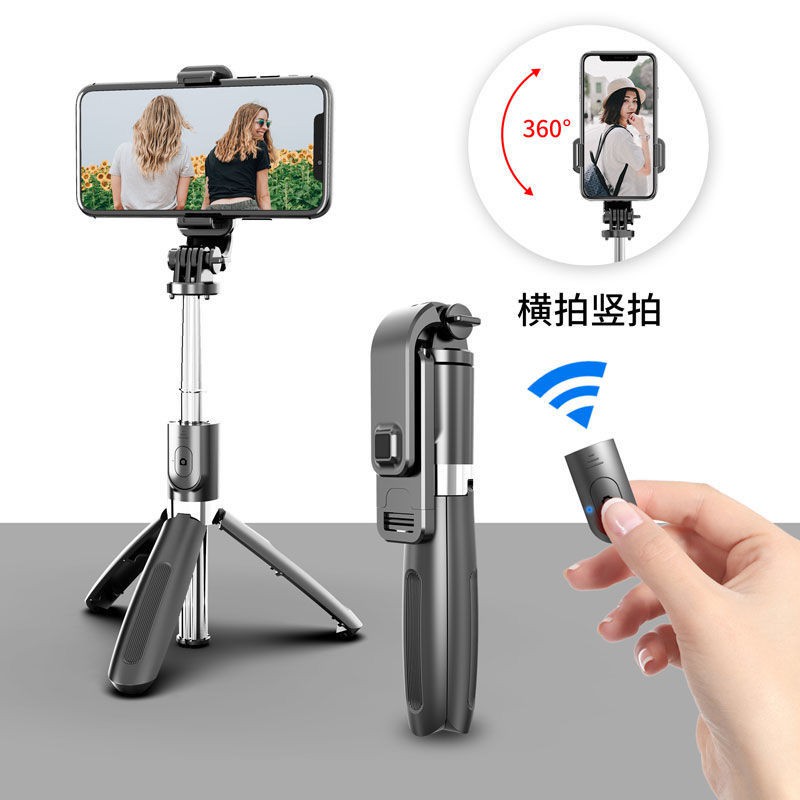 Giá Đỡ Ba Chân Mini Xoay 360 Độ Tự Hẹn Giờ Kết Nối Bluetooth Thông Dụng Cho Camera Di Động