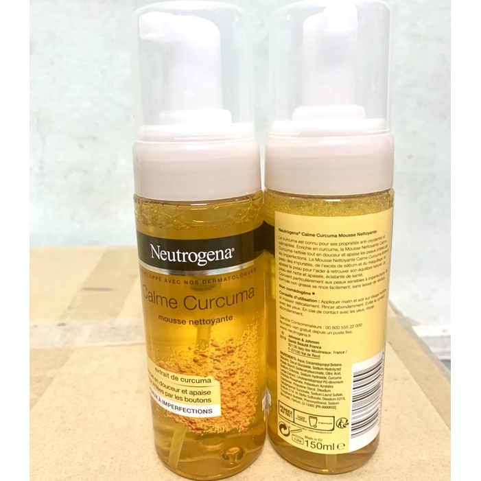 Sữa rửa mặt tạo bọt Neutrogena Nghệ Curcuma Clear 150ML trắng da , mờ thâm