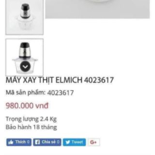 Máy xay thịt Elmich
