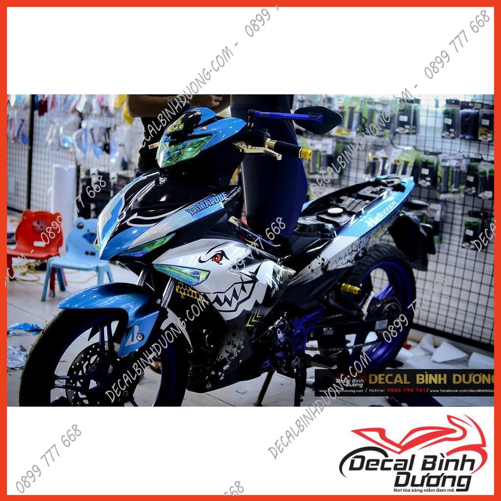Tem Trùm Exciter 150 Mẫu Cá Mập Xanh Ngọc Đẹp Nhất