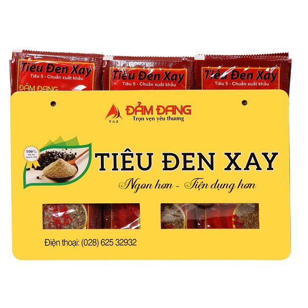 Tiêu Đen Xay Nguyên Chất 100% Mikiri Đảm Đang – 12gr Túi Nhỏ Tiện Lợi - Sản Phẩm Chất Lượng Cao