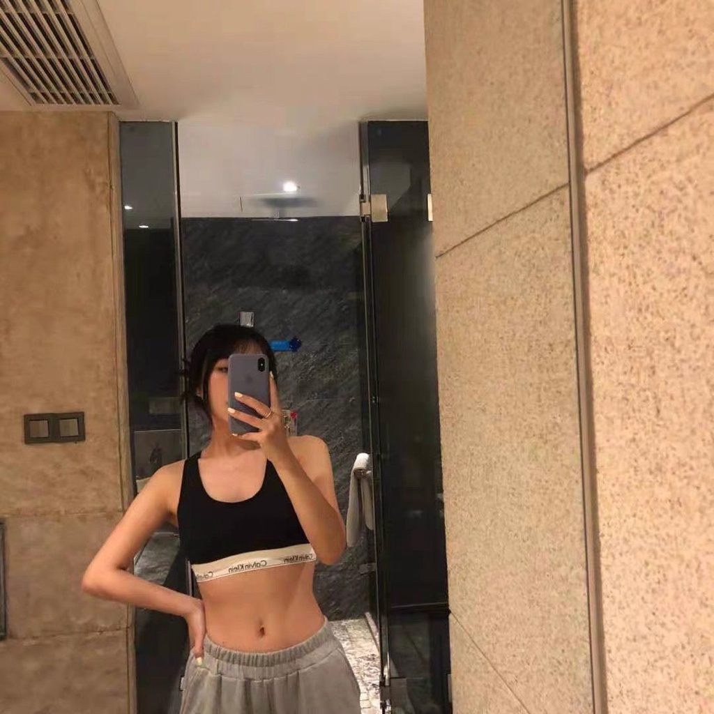 Áo Ngực Có Đệm Ngực Lisa Calvin Kleins CKs Bằng Cotton Nhẹ Hiện Đại Có Đệm Lót Cho Nữ