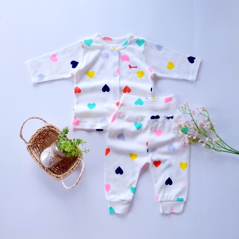 Bộ dài cao cấp Bunny thu đông cho bé 3-10kg