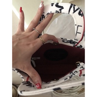 Túi dior thổ cẩm mini size 25cm ( kèm dây đeo)