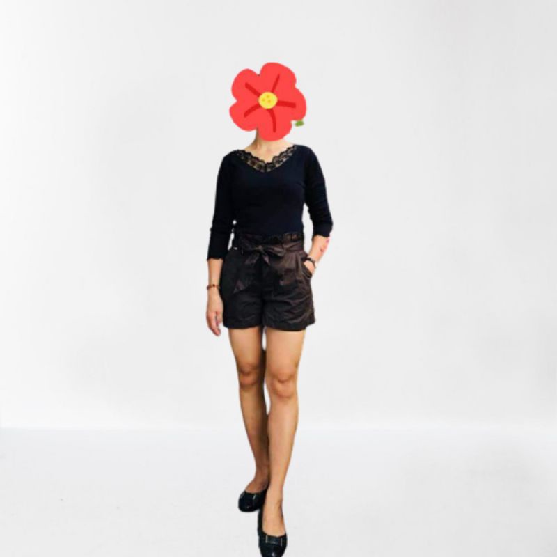 Quần short lưng cao