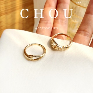 Set 2 Nhẫn Thắt Nút | CHOU ACCESSORIES |