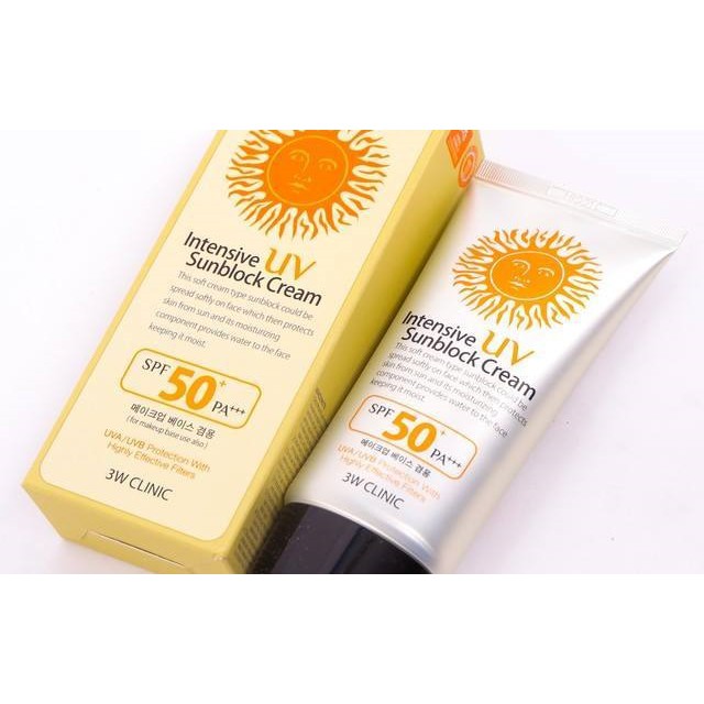 Kem chống nắng 3W Clinic Intensive UV Sunblock SPF 50 PA+++