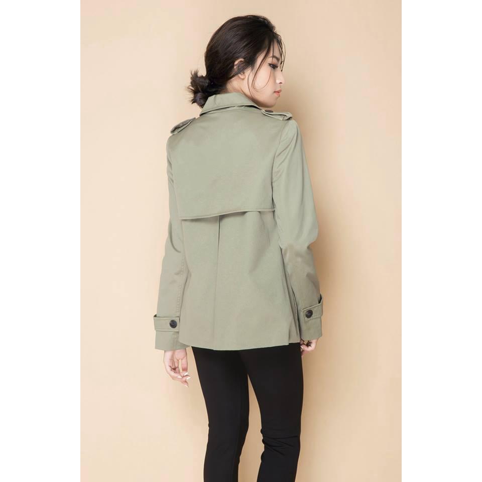 Áo Trench coat nữ Next xanh nhạt