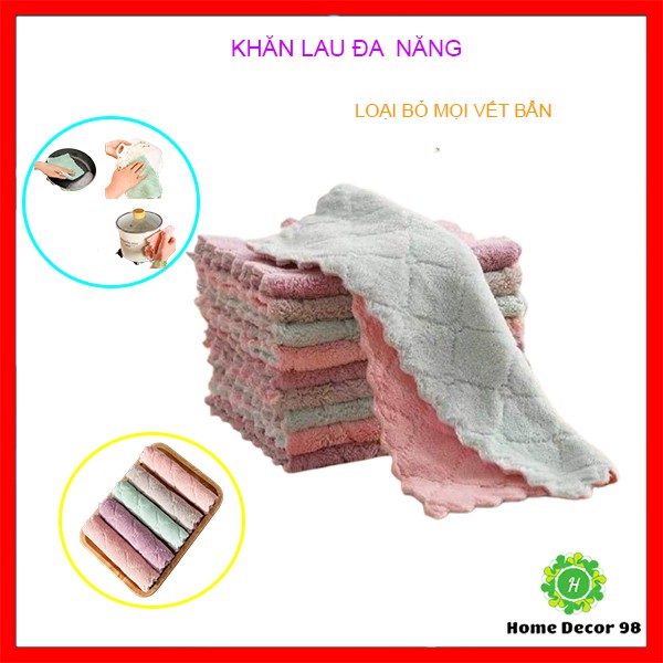 Khăn lau bếp siêu thấm hút vải mềm mại hiệu quả làm sạch cao | Khăn lau đa năng - co giãn tối đa